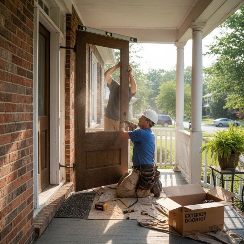 Oak Door Installation